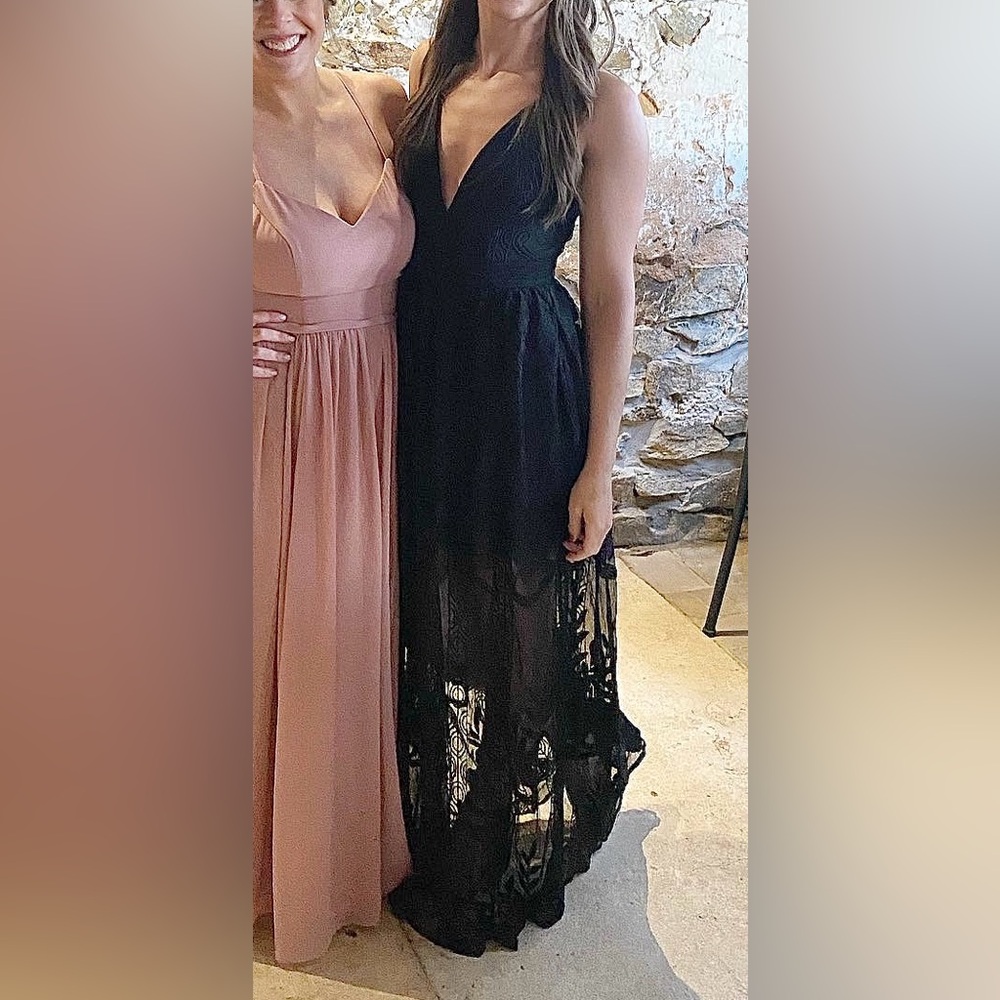 Black Lace Maxi Dress